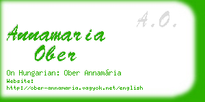 annamaria ober business card